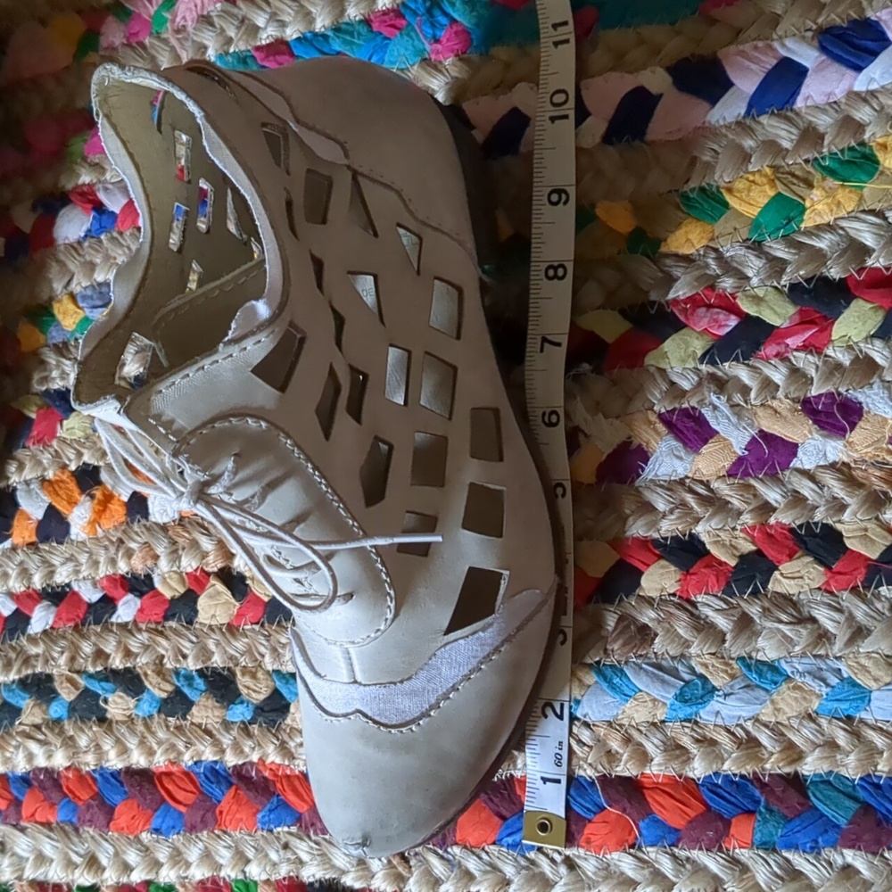 Rover Cream Cutout Ankle Granny Boots - Picture 5 of 6